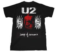 U2 Songs Of Innocence Red Shade Autorisé T-shirt Hommes