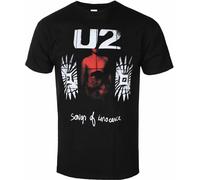 U2 - "Songs Of Innocence" T-shirt homme/femme unie RO8785 (M) (Noir/Rouge)