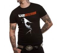 U2 - T-Shirt Homme Noir U Rattle And Hum" (Taille M)