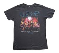 U2 T-Shirt Live Photo 2018 Noir Homme, Noir, L