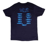 U2 - T-Shirt Logo E+I Tour Dates - Adulte (XL) (Bleu Marine)