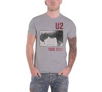 U2 T Shirt War Boy Tour Band Logo Nouveau Officiel Homme Gris Size M