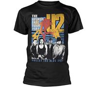 U2 The Joshua Tree World Tour 1987 Live Bono Tee T Shirt Mens Unisex T-Shirts à Manches Courtes(X-Large)