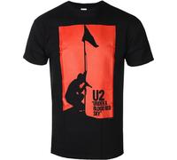 U2 - "Under A Blood Red Sky" T-shirt homme/femme unie RO7629 (M) (Noir/Rouge)