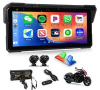 \U200B Écran Moto 8,1 Pouces Hd Double Caméra Av/Ar, Carplay & Android Auto Sans Fil, Ip68, Bluetooth Moniteur Universel Dvr Avec Réglage Eq Pour Motos[HDM5233290]