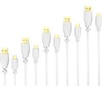 \U2013 5X 1M Câble Micro Usb (Usb 2.0, Câble De Charge Et Synchro, Blanc)