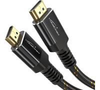 \U2013 Câble Hdmi 2.1 8K/4K \U2013 1M \U2013 Connecteurs Métalliques Résistants Aux Chocs Et Gaine Tressée (8K@60Hz, Ultra Haute Vitesse/48G, Idéal Pour Ps5/Xbox, Moniteur/Tv/Projecteur, Noi[Z783]