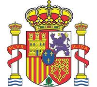 U24 Autocollant blason Espagne pour voiture 9 x 10 cm sticker contours découpés