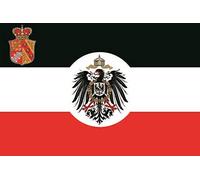 U24 Autocollant drapeau de service Alsace-Lorraine Empire 8 x 5 cm Autocollant pour voiture