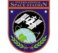 U24 Autocollant ISS Emblème Station spatiale International Space Station 10 x 12 cm