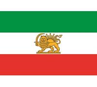 U24 Autocollant pour voiture Drapeau Iran Lion 12 x 8 cm