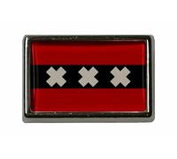 U24 Broche drapeau Amsterdam, Acrylique