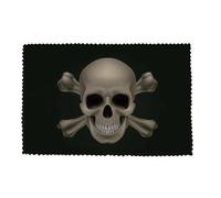 U24 Chiffon de nettoyage pour lunettes pirate tête de mort drapeau chiffon de nettoyage en microfibre