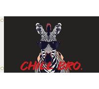 U24 Drapeau Chill Bro Zèbre 90 x 150 cm