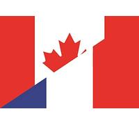 U24 Drapeau de la France du Canada 100 x 150 cm