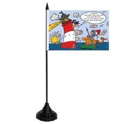 U24 Drapeau de table avec oubli Raiponce Drapeau de table 10 x 15 cm