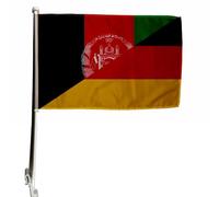 U24 Drapeau de voiture de l'Afghanistan - Qualité supérieure