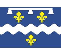 U24 Drapeau du département du loiret du département de bateau de qualité supérieure 20 x 30 cm