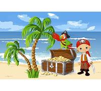 U24 Drapeau du haute qualité pour enfant Bateau pirate Drapeau 30 x 45 cm