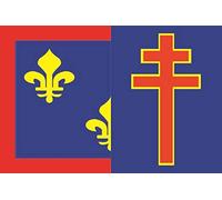 U24 Drapeau Maine et Loire Department de qualité supérieure 30 x 45 cm