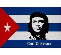 U24 Écusson à coudre ou à repasser Motif drapeau de Cuba avec Che Guevara 9 x 6 cm