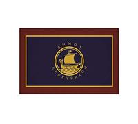 U24 Écusson drapeau Corfou thermocollant 9 x 6 cm