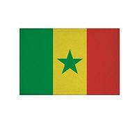 U24 Écusson drapeau du Sénégal - À coudre ou à repasser - 9 x 6 cm