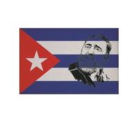 U24 Écusson thermocollant Drapeau Cuba Fidel Castro 9 x 6 cm