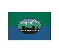 U24 Écusson thermocollant drapeau Salt Lake City 9 x 6 cm