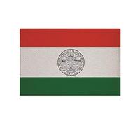 U24 Écusson thermocollant Motif drapeau du San Diego County 9 x 6 cm