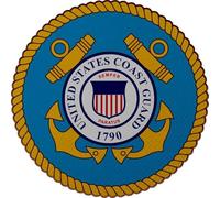 U24 Écusson thermocollant US Coast Guard Seal - Contour de 7 cm