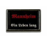 U24 Pin Mannheim Pin's drapeau avec inscription en allemand Ein Leben lang