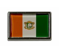 U24 Pin's Côte d'Ivoire avec blason, Acrylique