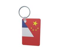 U24 Porte-clés Chine-France Aluminium 50 x 47 mm