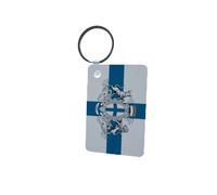 U24 Porte-clés Marseille avec blason en aluminium 50 x 47 mm