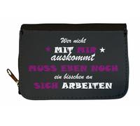 U24 Portefeuille avec inscription « Wer nicht mit Mir »