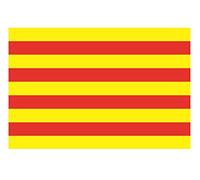 U24 Set Catalogne Drapeau 12 x 8 cm Sticker Autocollant pour voiture