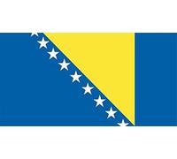 U24 Set de Bosnie-Herzégovine Drapeau 8 x 5 cm Autocollant pour voiture Stickers