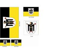 U24 Set de Munich Set autocollant drapeau