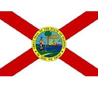 U24 Set Floride Drapeau 8 x 5 cm Autocollant pour voiture Stickers