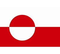 U24 Set Groenland drapeau 8 x 5 cm Autocollant pour voiture Stickers