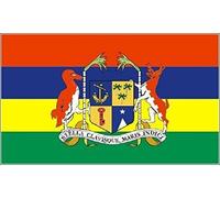 U24 Set Maurice avec blason drapeau 8 x 5 cm Autocollant pour voiture Stickers