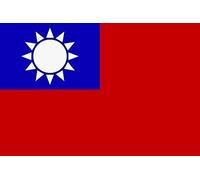 U24 Set Taiwan drapeau 8 x 5 cm Autocollant pour voiture Stickers