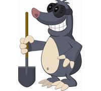 U24 Set Taupe avec pelle Sticker Autocollant pour voiture