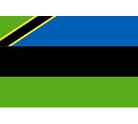 U24 Set Zanzibar drapeau 8 x 5 cm Autocollant pour voiture Stickers