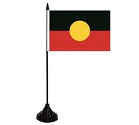 U24 Table Drapeau Aborigènes d'Australie Drapeau de table drapeau 10 x 15 cm