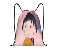 u250 Chibi Maruko-chan Sac à dos en toile à double bandoulière respirant, élégant et très portable v250