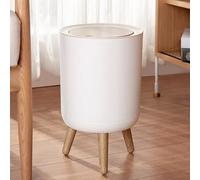 U2PICK Mini Poubelle avec Couvercle 9 Litres en Plastique avec Pieds, Anti-chien - Pour Cuisine, Salle de Bain, Chambre à Coucher, Salon, Bureau et Extérieur