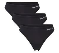 Tanga Reebok Serena noir pur blanc (3 unités) - XS