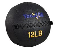 U5WN, Yes4All Soft Medicine Wall Ball avec Autocollant Cible Inclus Exercices dynamiques pour Tout Le Corps Unisexe Adulte U5WN2, U5WN